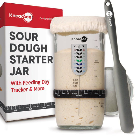 KneadAce® 24oz Sourdough Starter Jar: Single Pack - KNM Sundry
