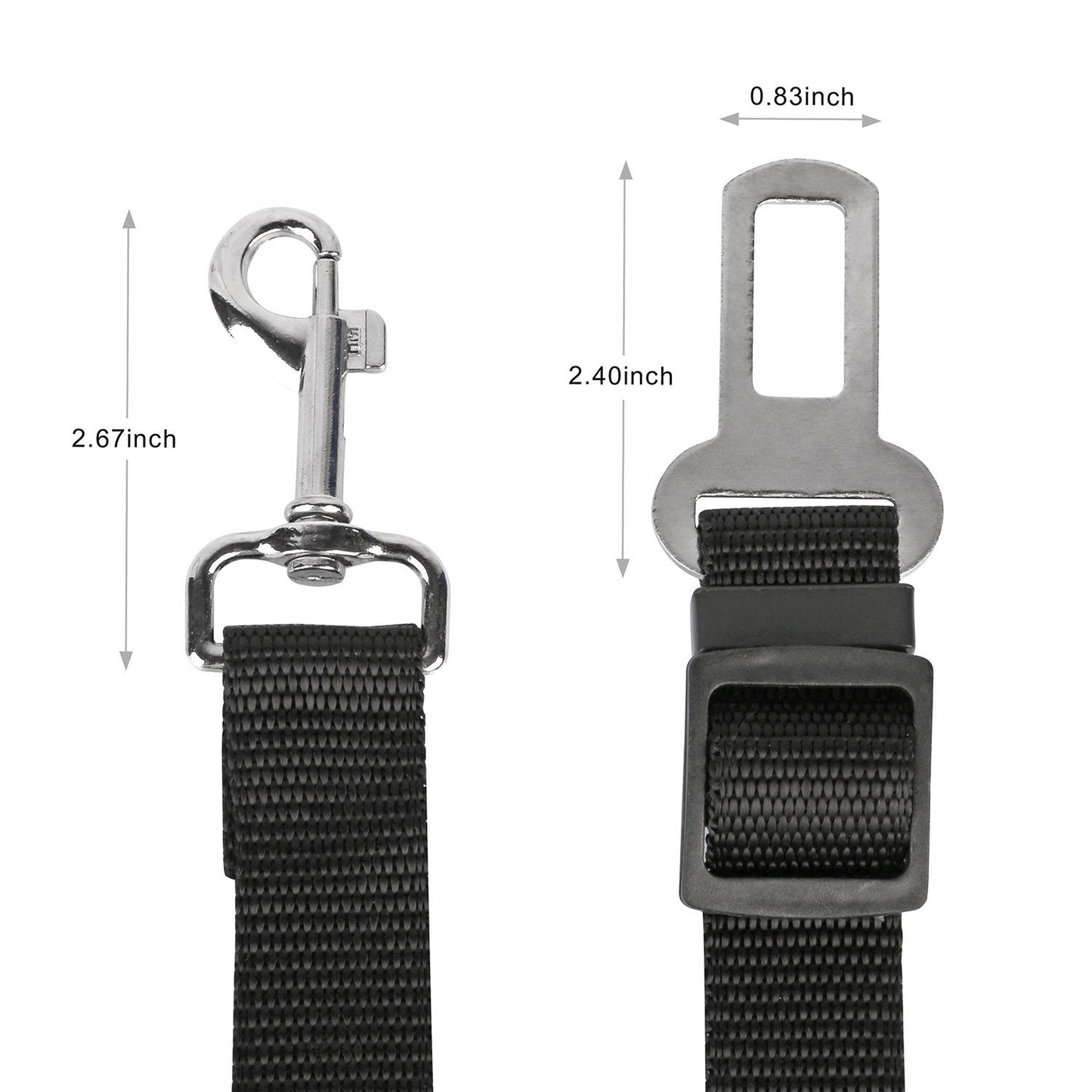 2Pcs Pet Dog Seat Belt Leash Adjustable Pet Dog Cat Safety Leads Harness - KNM Sundry