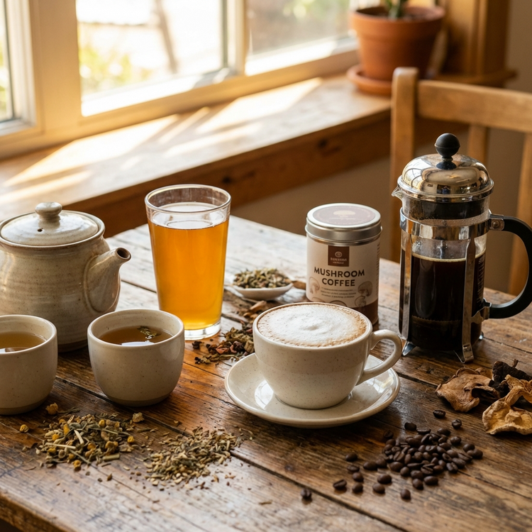 Coffee, Herbal & Mushroom Infusions