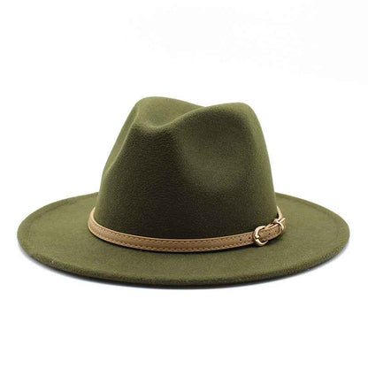 Autumn And Winter British Style Men's and Women's New Jazz Wool Hats Big Brim Hats Classic Top Hats Fashionable Felt Hats Wholesale