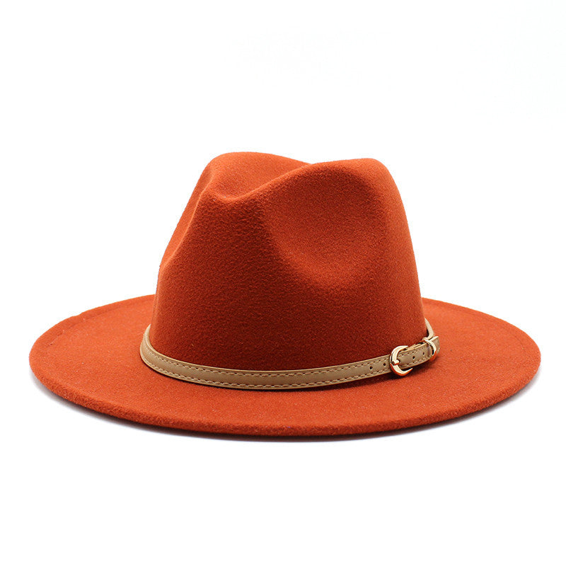 Autumn And Winter British Style Men&amp;#039;s And Women&amp;#039;s New Jazz Wool Hats Big Brim Hats Classic Top Hats Fashionable Felt Hats Wholesale