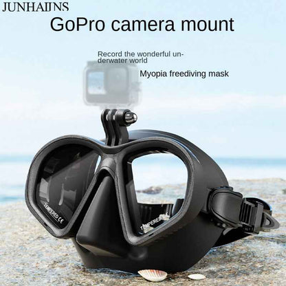 Low Volume Free Diving Mask Tempered Glass Snorkeling Mask With Holder