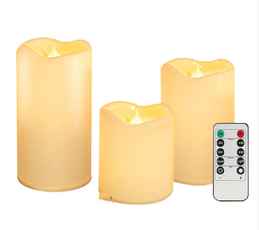 Remote Control Color Changing Plastic Candles - KNM Sundry