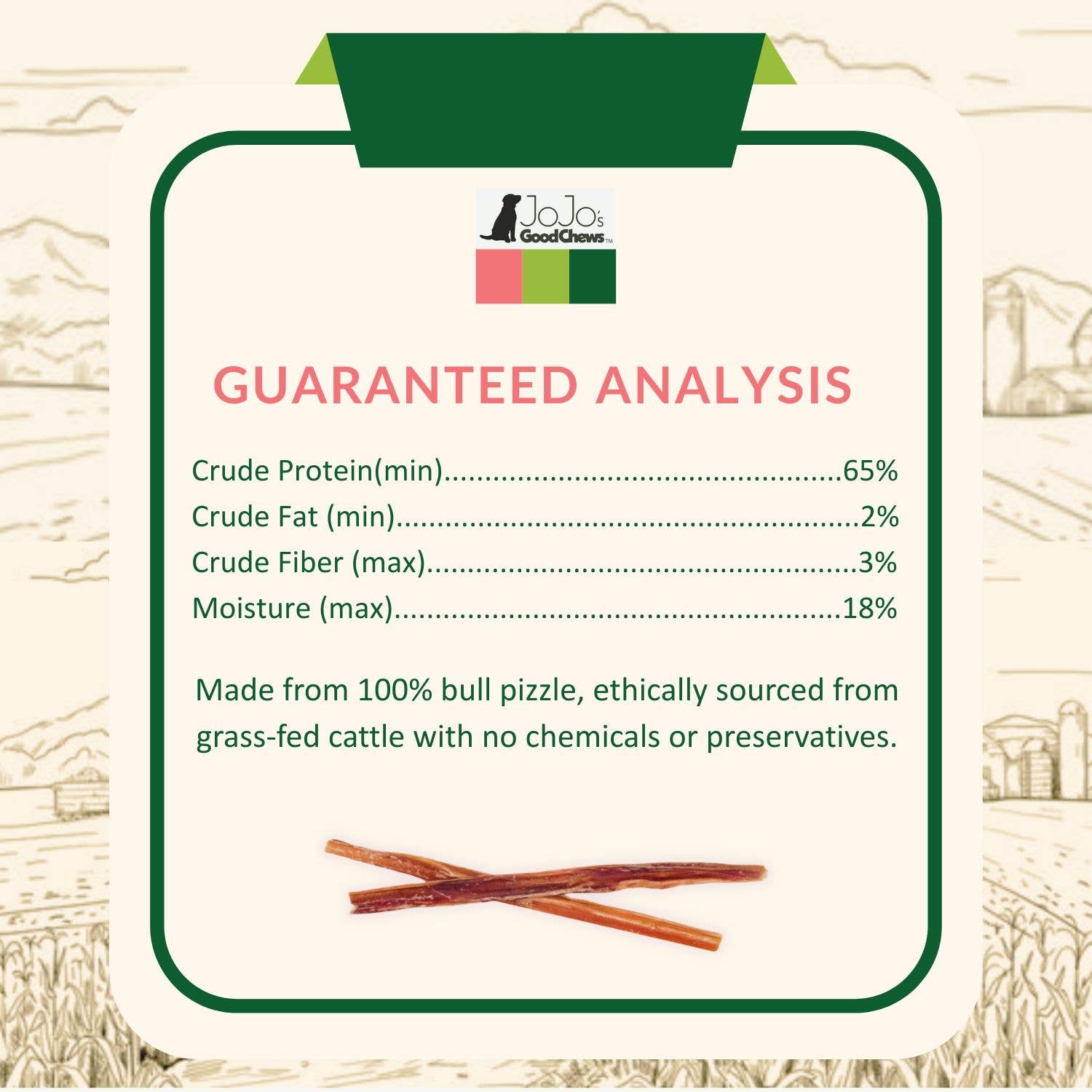 Natural Beef Bully Stick Dog Treats - 6" Thin (25/Bag) - KNM Sundry