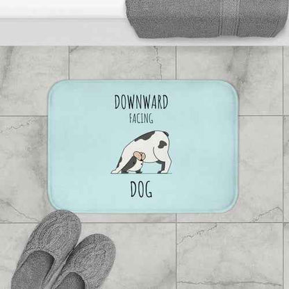 Downward Facing Dog Yoga Bath Mat