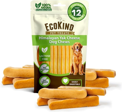 Gold Yak Chews for Large Dogs (1 lb to 5lb Bags)