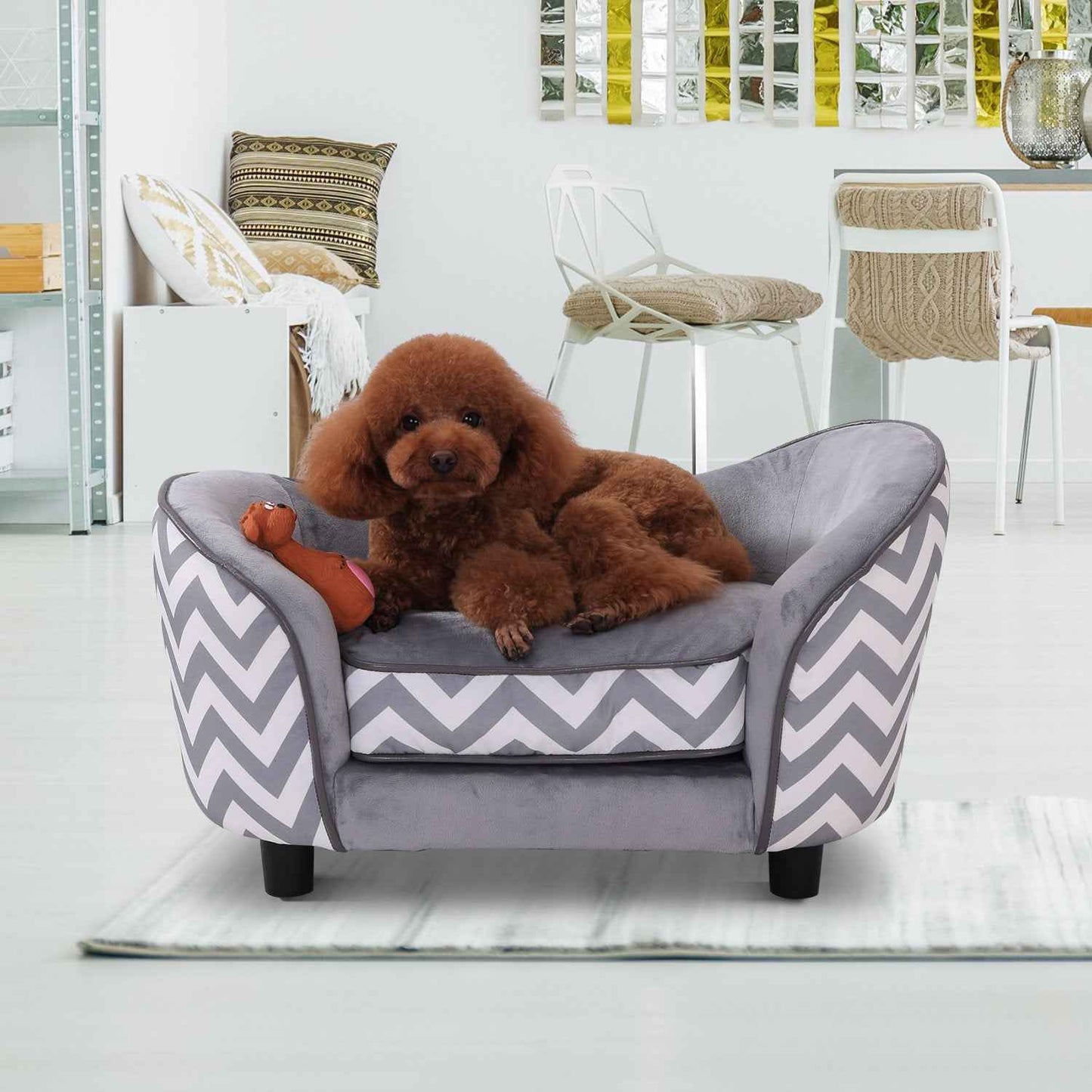 PawHut Pet Soft Warm Sofa Elevated Dog Puppy Sleeping Bed Bed Raised