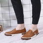2022 Summer Cross-border Men's Shoes A Pedal Small White Shoes Men's Business Work Shoes 45 Yards Leather Shoes Lazy Shoes Skateboard Shoes