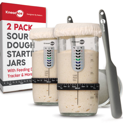 KneadAce® 24oz Sourdough Starter Jar: Single Pack - KNM Sundry