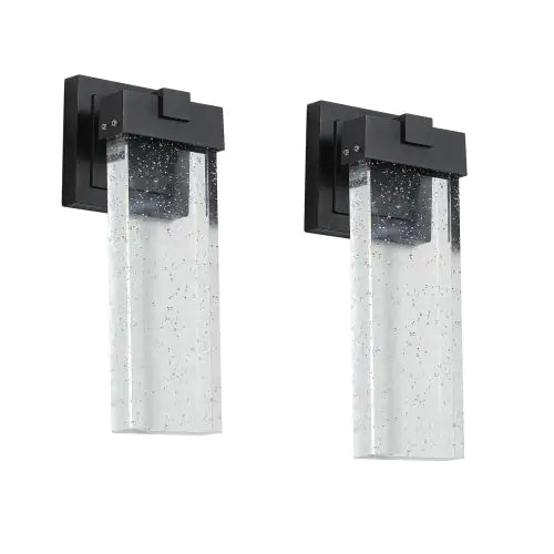 Outdoor Waterproof Transparent LED Crystal Wall Light Supports Many Types Of Bulb-2 Packs  Unavailable Platforms- Temu - KNM Sundry