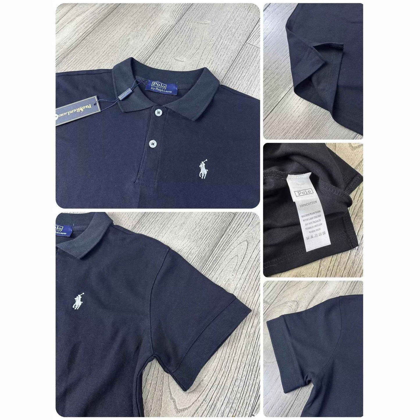 Cotton Embroidered Short-Sleeve Polo Shirt For Men And Women