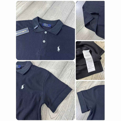 Cotton Embroidered Short-Sleeve Polo Shirt For Men And Women