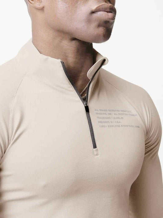 New Solid Color Sports Fitness Clothes Mens Velvet Small High Collar Half Zipper Training Long Sleeve T-shirt Running Top Trendy