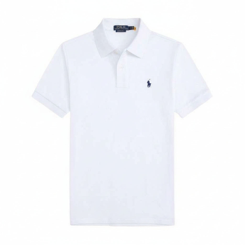 Cotton Embroidered Turn-Down Collar, Men's Half-Sleeve Wholesale