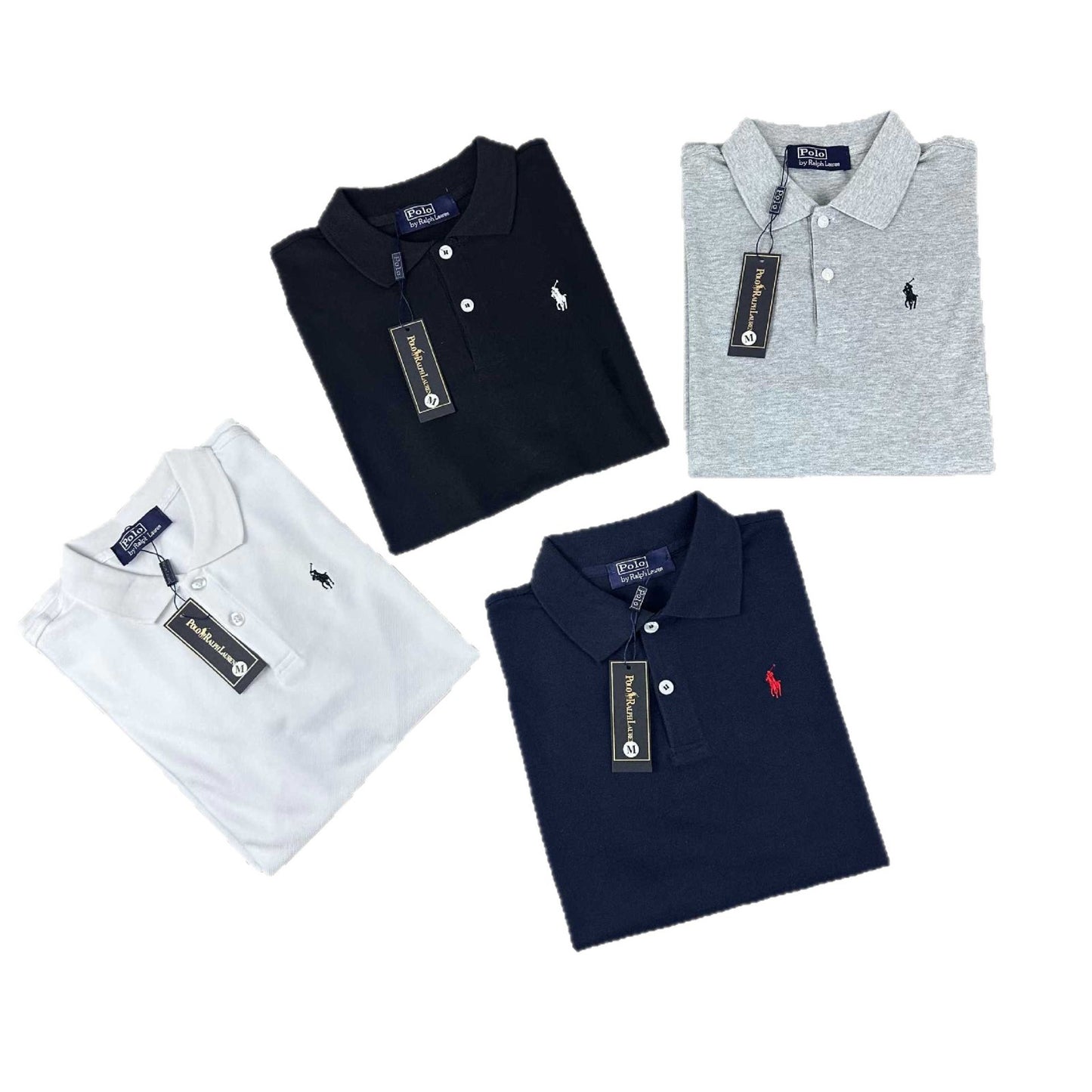 Cotton Embroidered Short-Sleeve Polo Shirt For Men And Women
