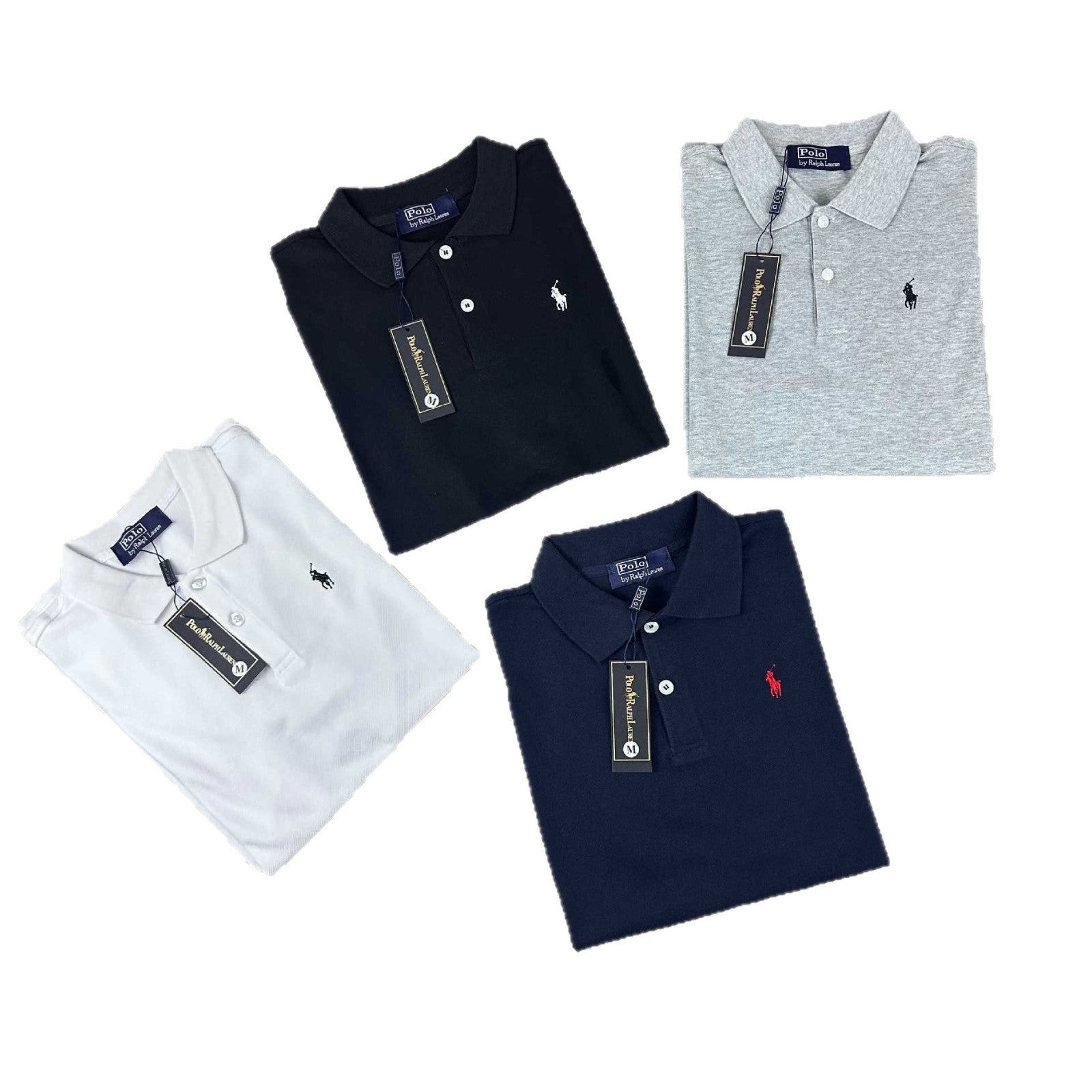 Cotton Embroidered Short-Sleeve Polo Shirt For Men And Women