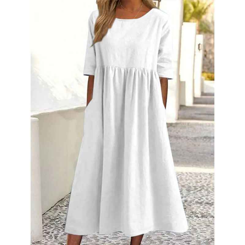 Cotton And Linen Dress