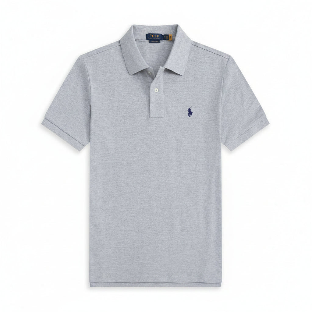 Cotton Embroidered Turn-Down Collar, Men's Half-Sleeve Wholesale