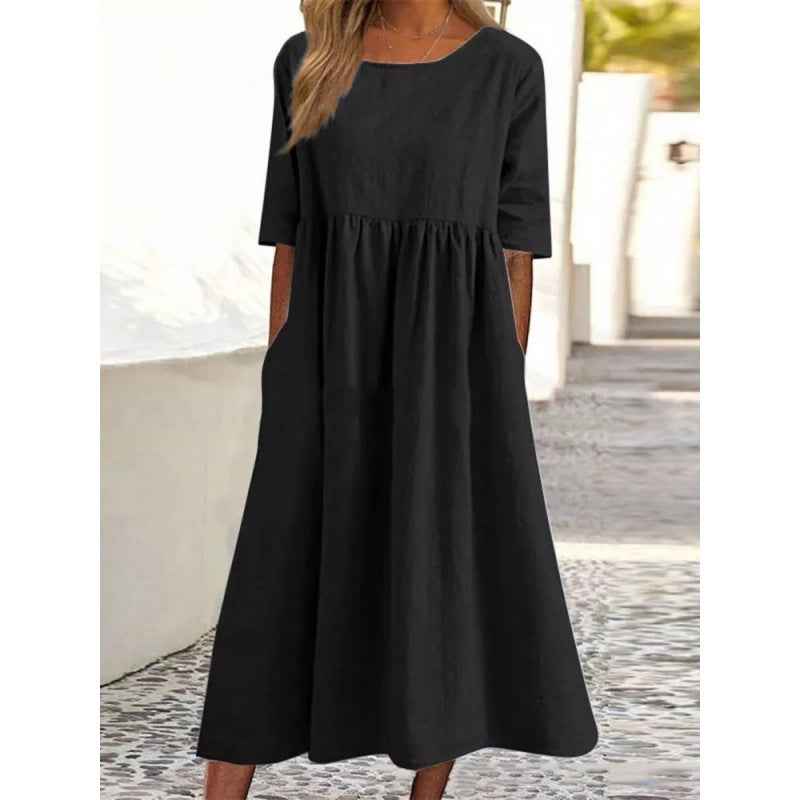 Cotton And Linen Dress