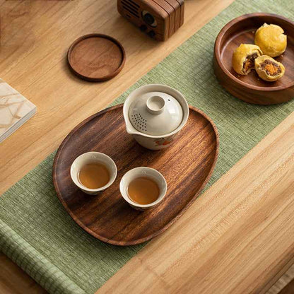 Walnut Wood Tray Solid Wood Plate