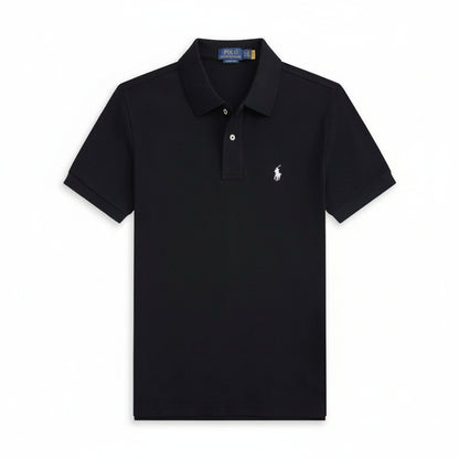 Cotton Embroidered Turn-Down Collar, Men's Half-Sleeve Wholesale