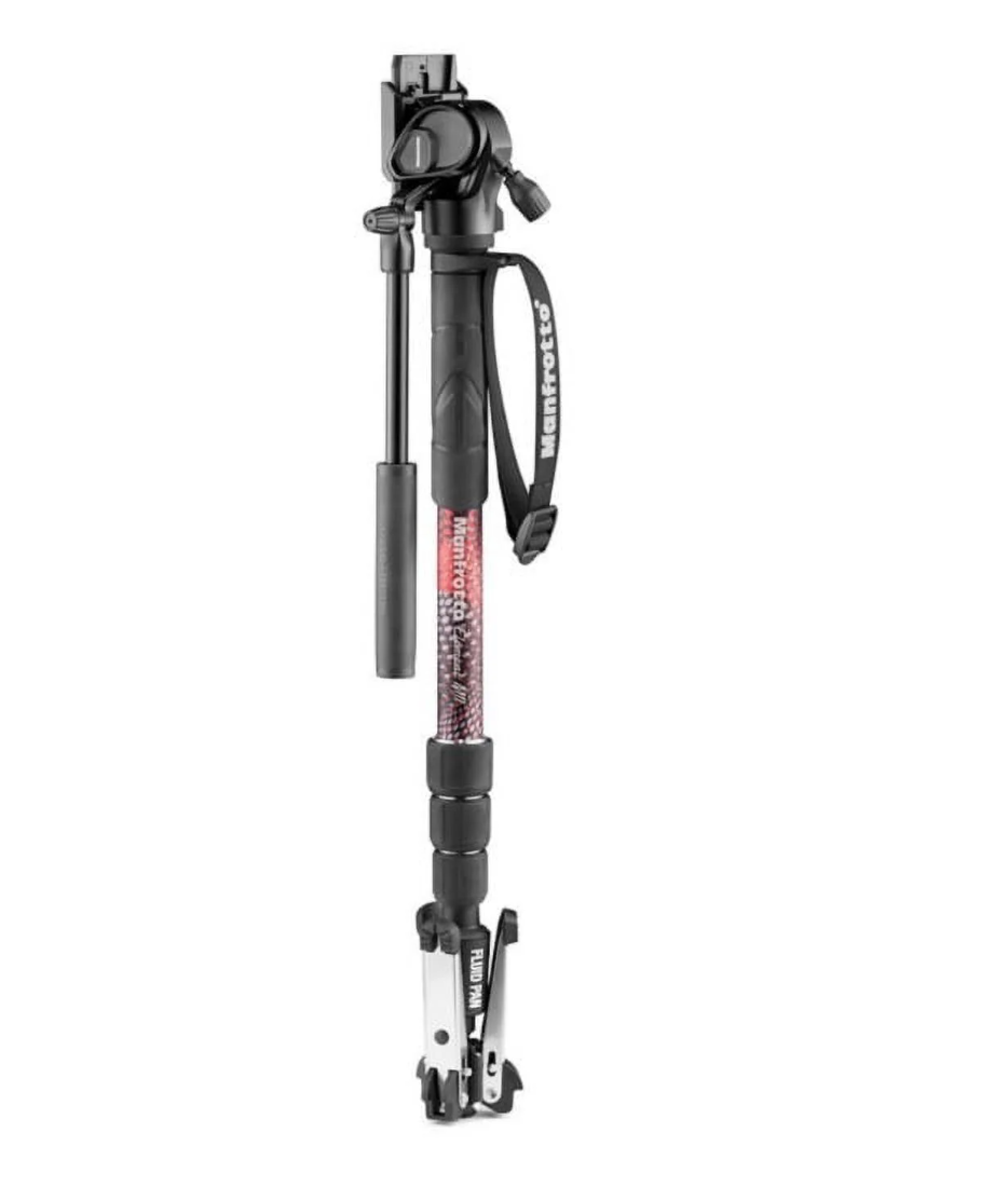 Manfrotto Element MII Video Monopod Fluid Head - 4-Section Stability for Videographers