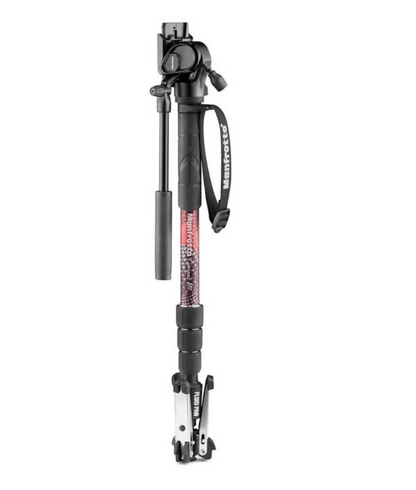 Manfrotto Element MII Video Monopod Fluid Head - 4-Section Stability for Videographers