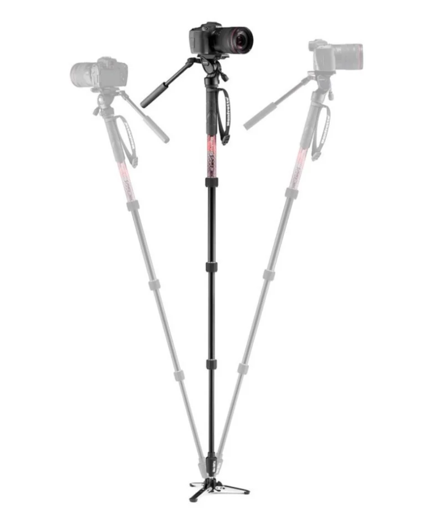 Manfrotto Element MII Video Monopod Fluid Head - 4-Section Stability for Videographers