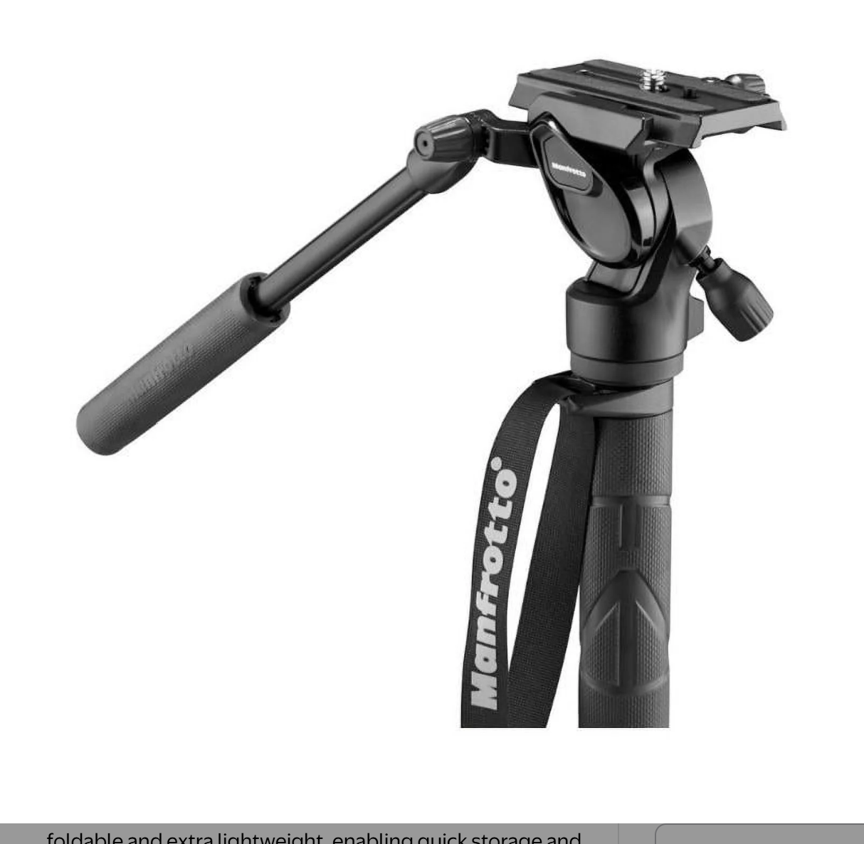 Manfrotto Element MII Video Monopod Fluid Head - 4-Section Stability for Videographers