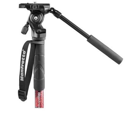 Manfrotto Element MII Video Monopod Fluid Head - 4-Section Stability for Videographers