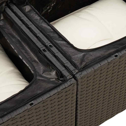 Garden Sofa Set Black - KNM Sundry