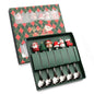 6pcs /Pack Christmas Cartoon Doll Stainless Steel Tableware