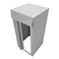 Fitting Room, Dressing Room with Thick Polyester Curtains, Privacy Space with Shading Curtain and a Hook, for Boutique, Mall, Tailor's Store & Outdoor 39 x 39 x 78 in (Black and Gray-White)