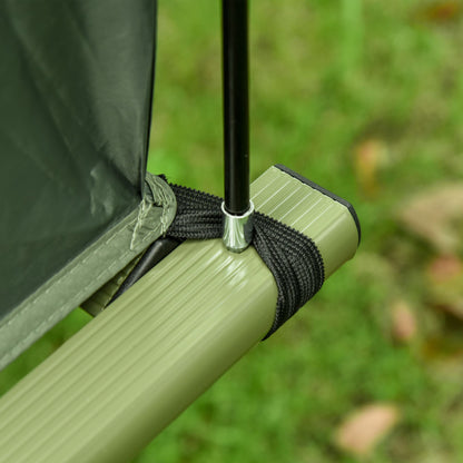1 Person Folding Camping Cot, Portable Outdoor with Carry Bag, 2-in-1 Elevated Camping Bed Tent Single - KNM Sundry