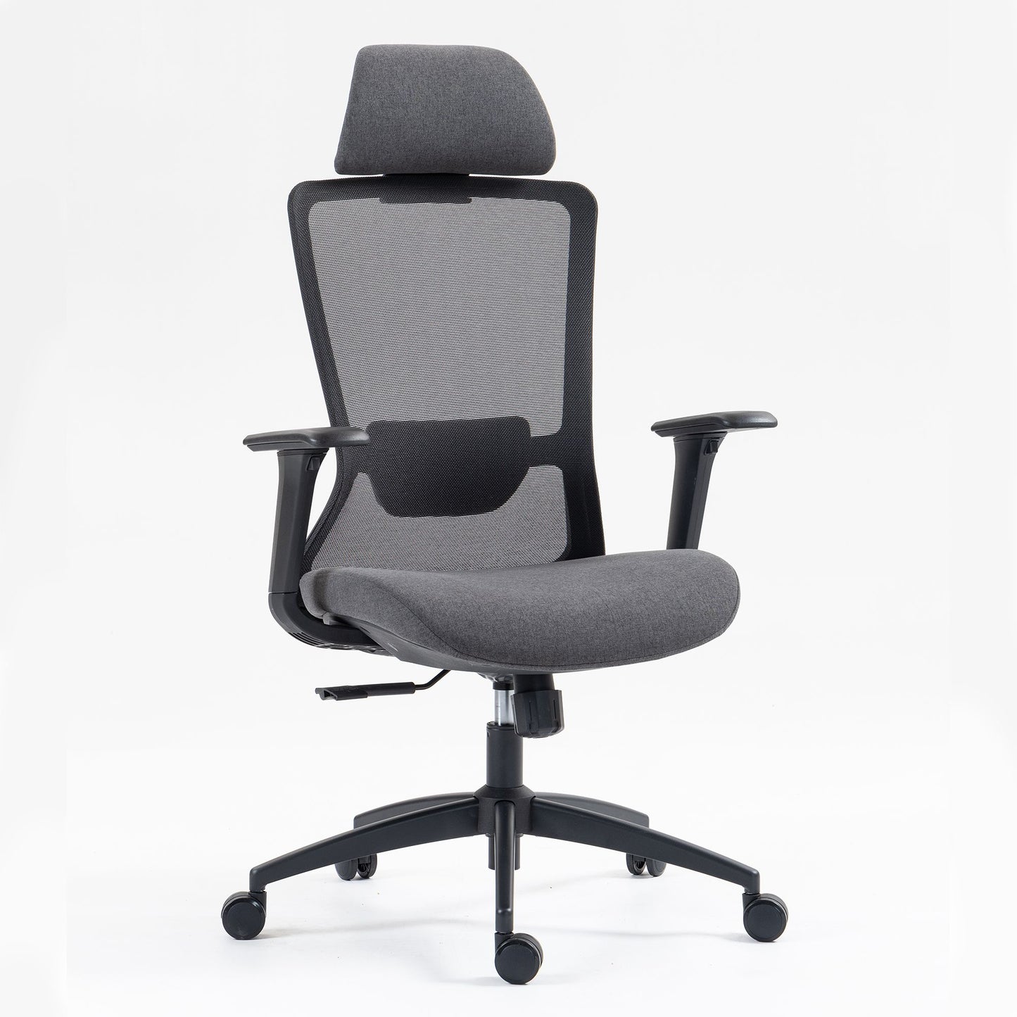 Ergonomic Mesh Office Chair with Adjustable Headrest and Lumbar Support, Breathable Back Design for Home and Office Use 8322H - KNM Sundry