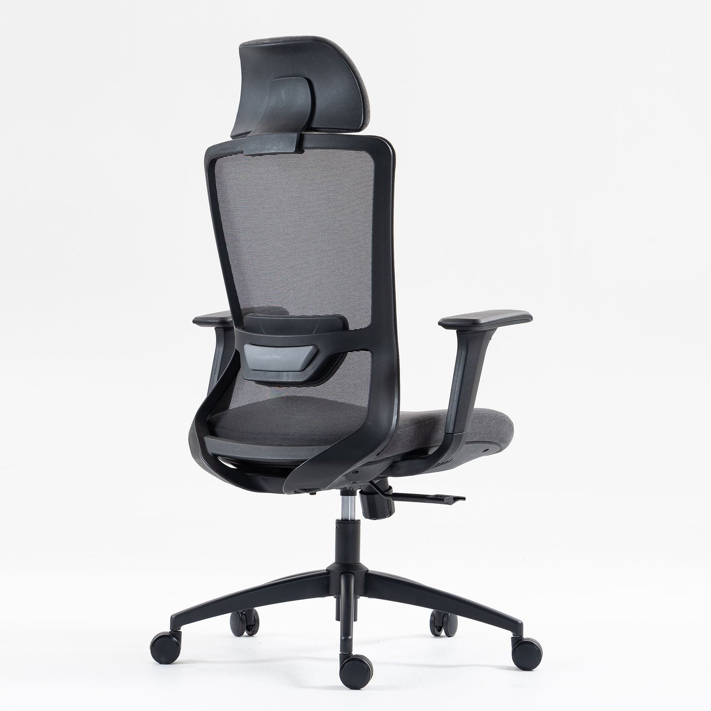 Ergonomic Mesh Office Chair with Adjustable Headrest and Lumbar Support, Breathable Back Design for Home and Office Use 8322H - KNM Sundry