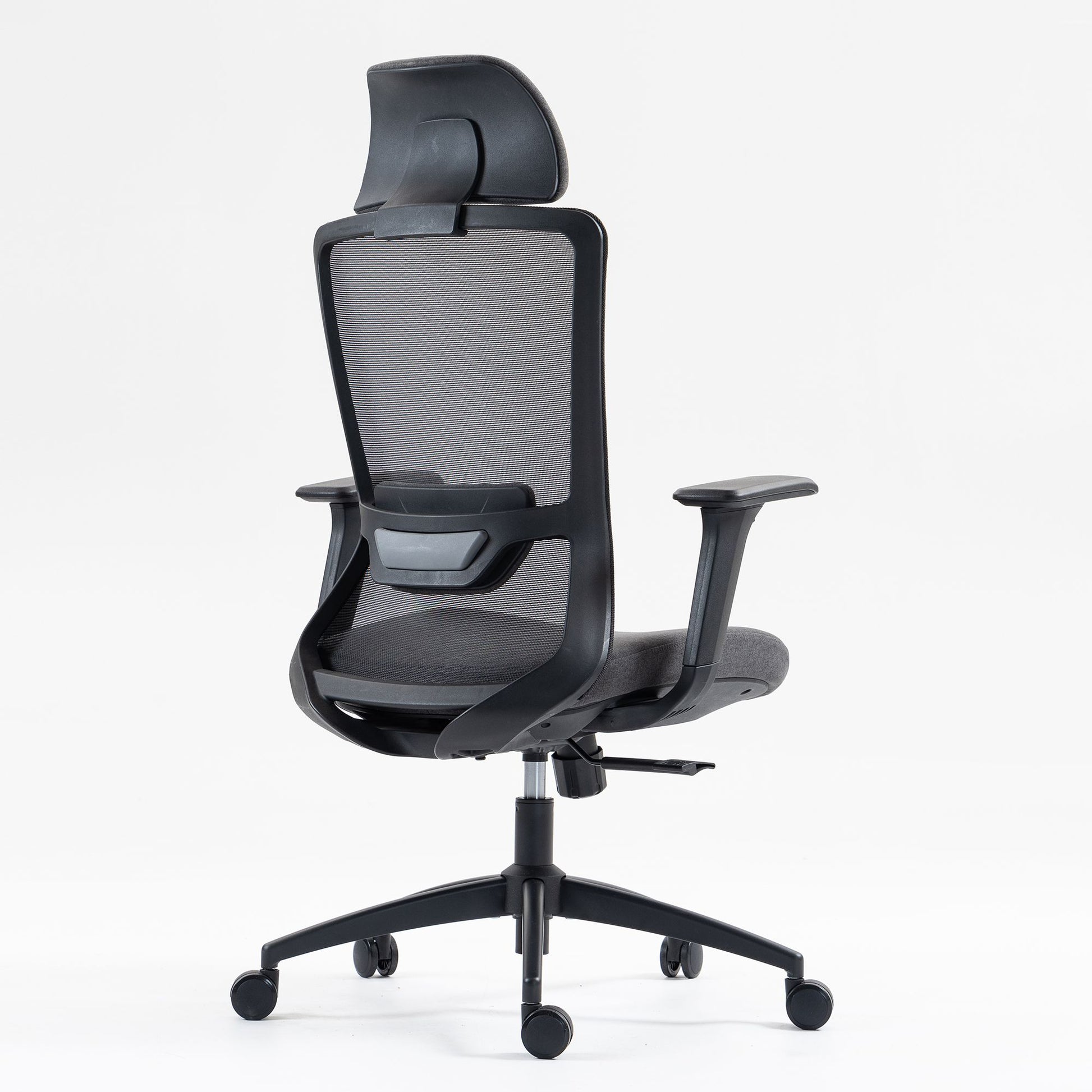 Ergonomic Mesh Office Chair with Adjustable Headrest and Lumbar Support, Breathable Back Design for Home and Office Use 8322H - KNM Sundry