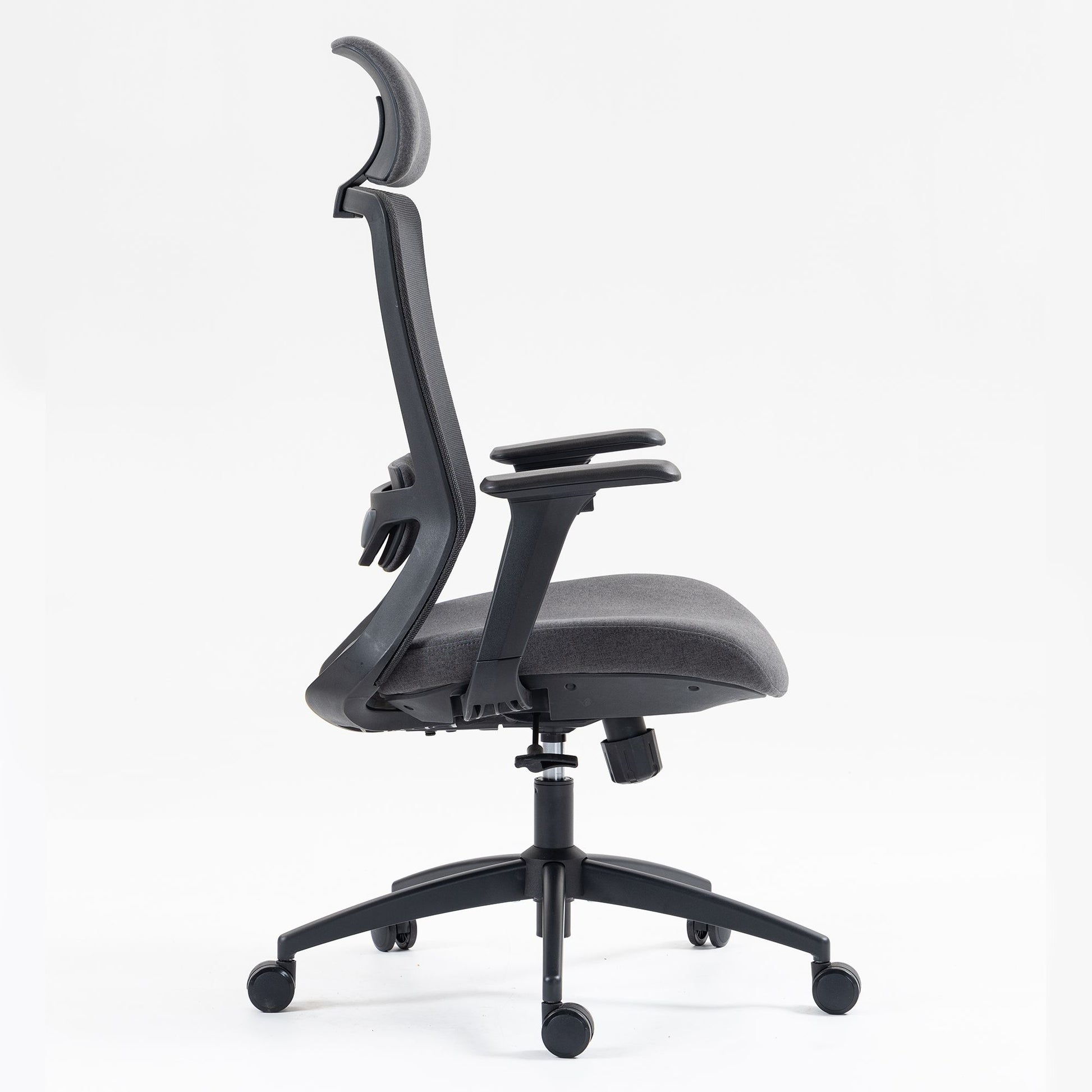 Ergonomic Mesh Office Chair with Adjustable Headrest and Lumbar Support, Breathable Back Design for Home and Office Use 8322H - KNM Sundry