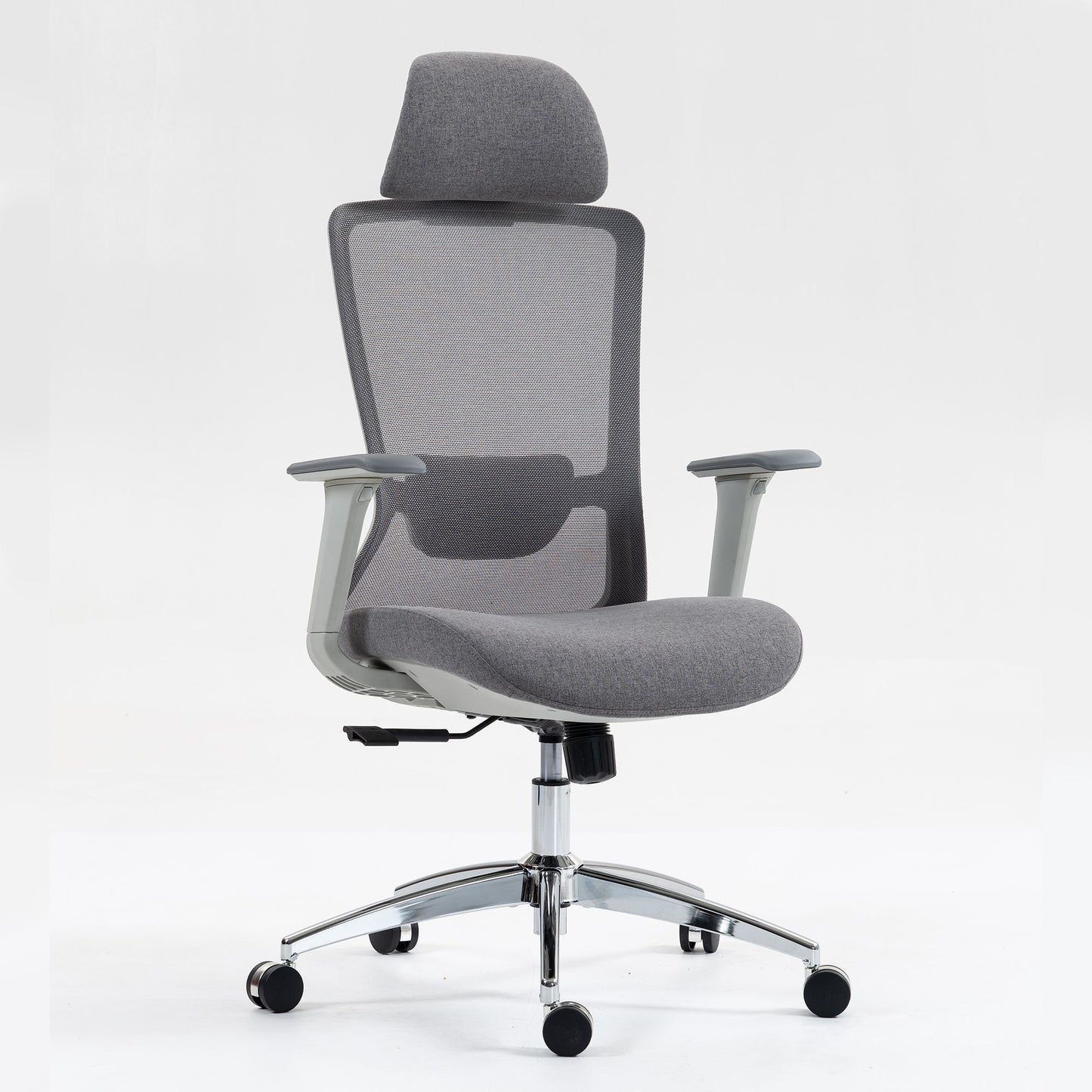 Ergonomic Mesh Office Chair with Adjustable Headrest and Lumbar Support, Breathable Back Design for Home and Office Use 8322H - KNM Sundry