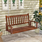 2-Person Wooden Outdoor Porch Swing with 500lbs Weight Capacity