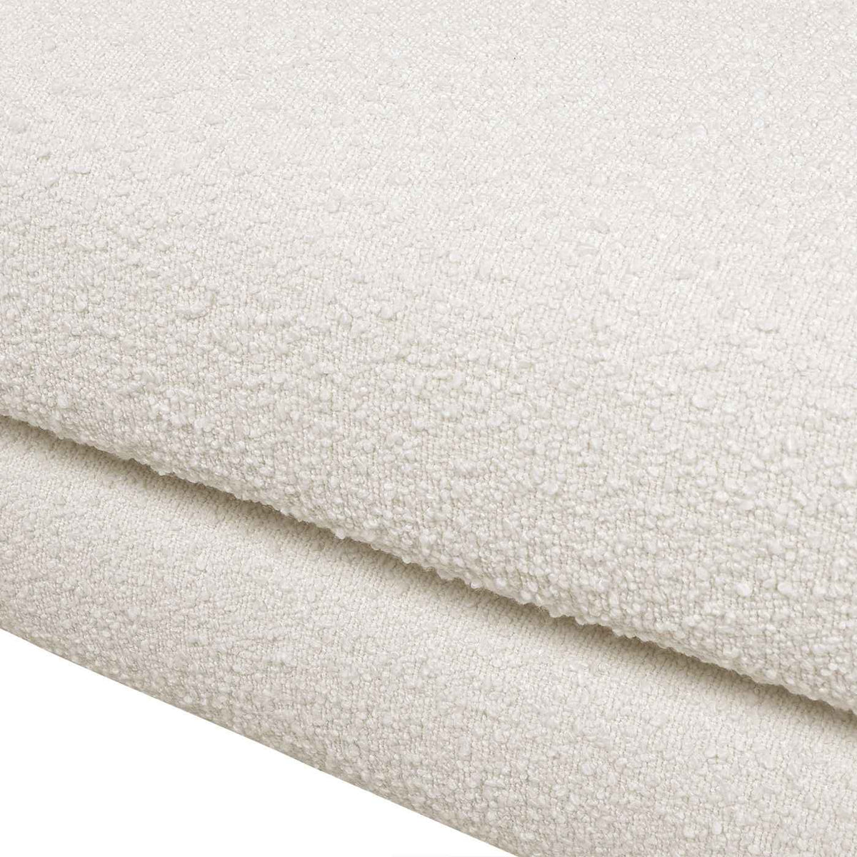 Alpine 44" Sherpa Arm Chair, Ivory White Boucle