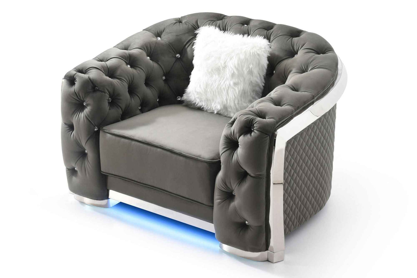 Sophisticated Gray Accent Chair
