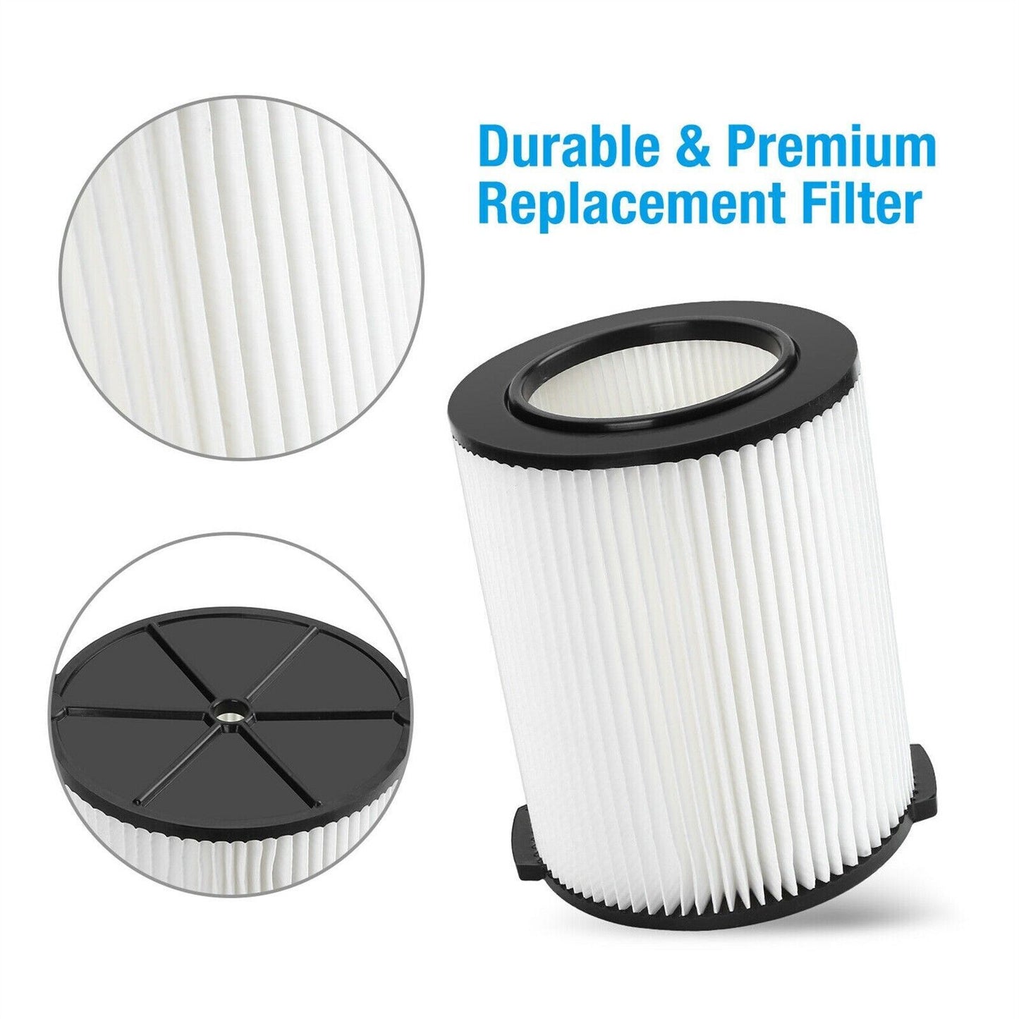 VF4000 Replacement RIDGID Wet/Dry Washable Vacuum Garage Shop Vac Pleated Filter - KNM Sundry