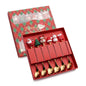 6pcs /Pack Christmas Cartoon Doll Stainless Steel Tableware