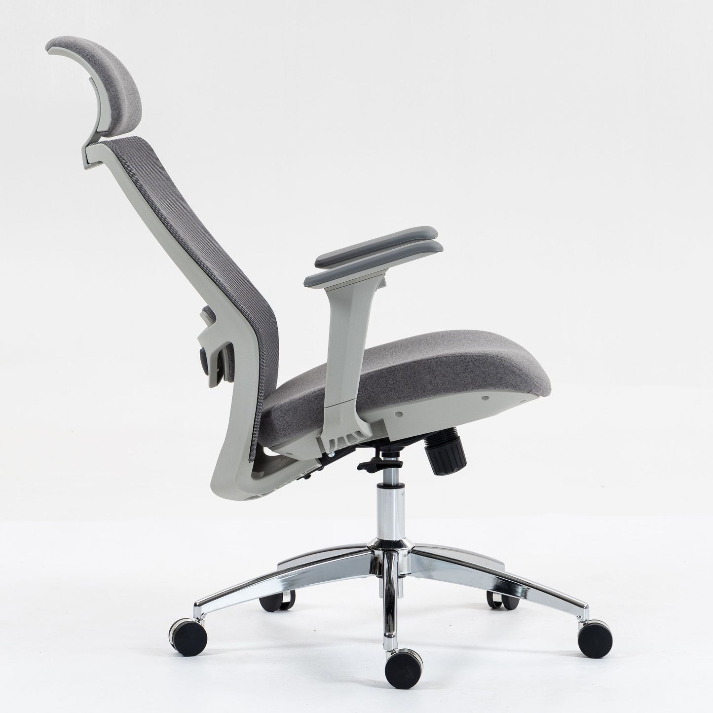Ergonomic Mesh Office Chair with Adjustable Headrest and Lumbar Support, Breathable Back Design for Home and Office Use 8322H - KNM Sundry
