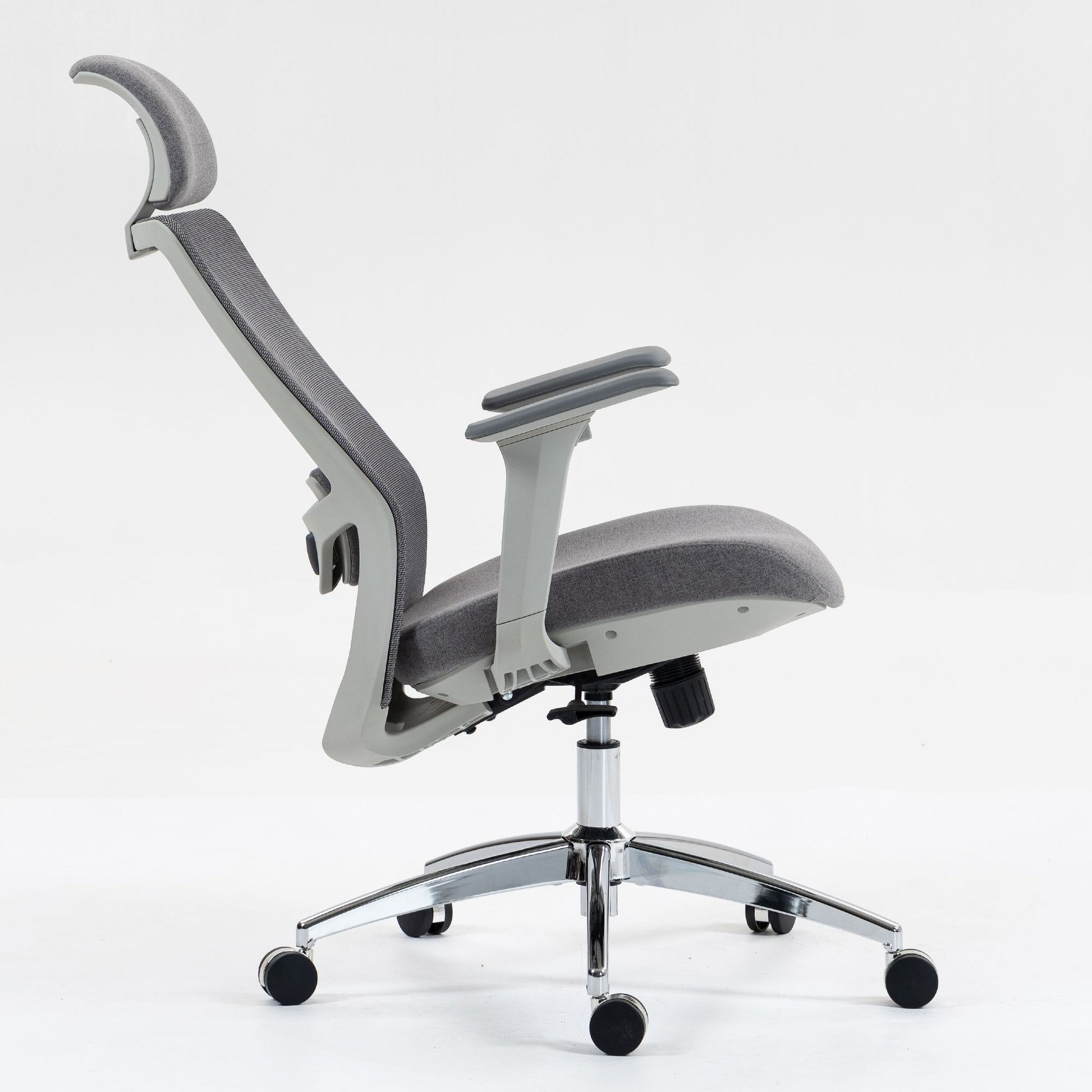 Ergonomic Mesh Office Chair with Adjustable Headrest and Lumbar Support, Breathable Back Design for Home and Office Use 8322H - KNM Sundry
