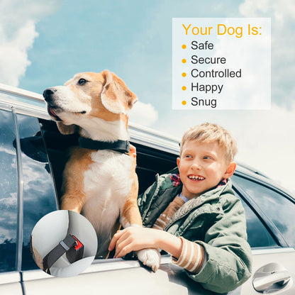 2Pcs Pet Dog Seat Belt Leash Adjustable Pet Dog Cat Safety Leads Harness - KNM Sundry