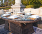 Direct Wicker Outdoor Rattan 50,000BTU Propane Gas Fire Pit Table (Table Only) - KNM Sundry