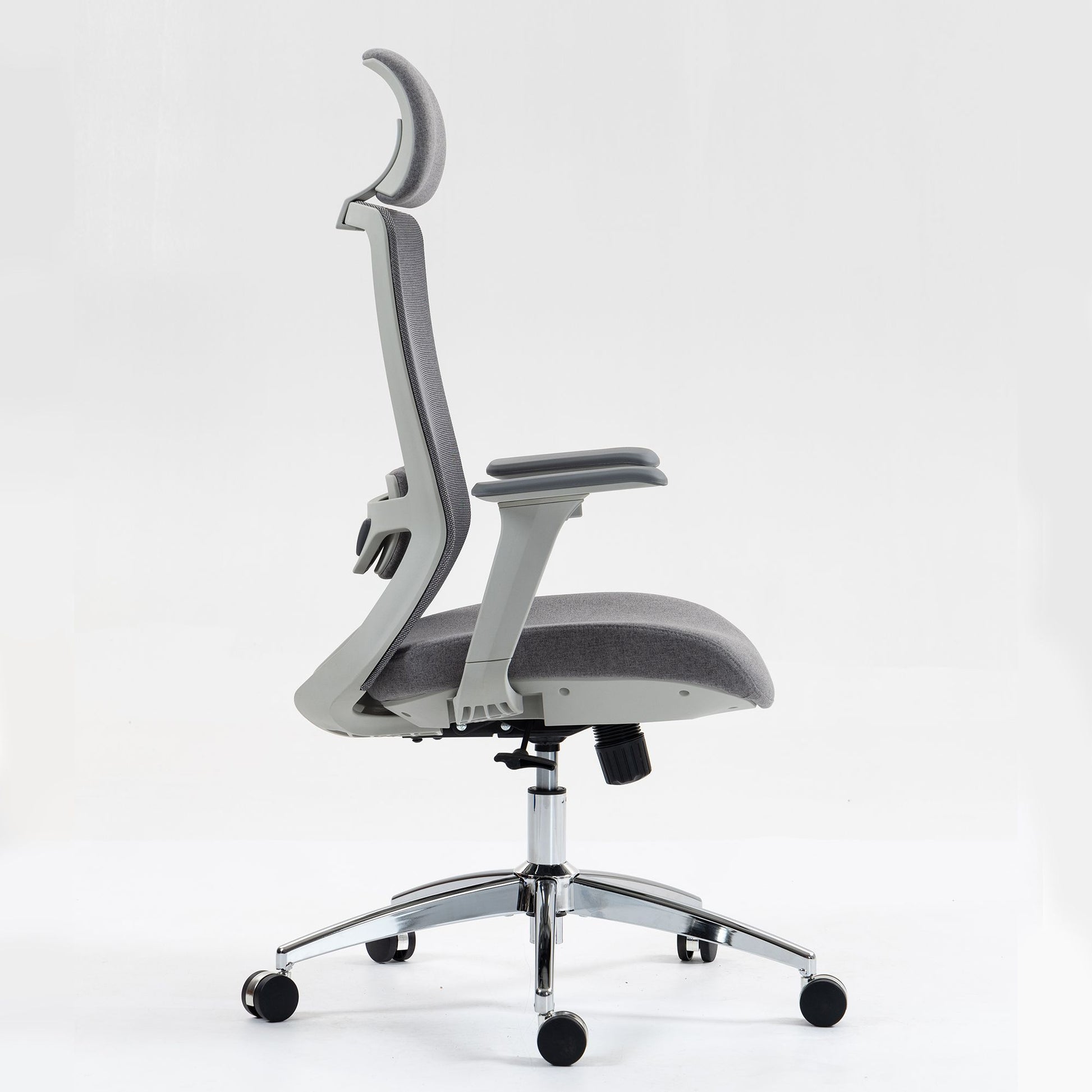 Ergonomic Mesh Office Chair with Adjustable Headrest and Lumbar Support, Breathable Back Design for Home and Office Use 8322H - KNM Sundry