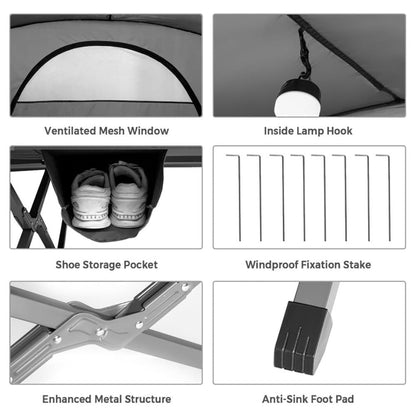 2-Person Outdoor Camping Tent with External Cover - KNM Sundry
